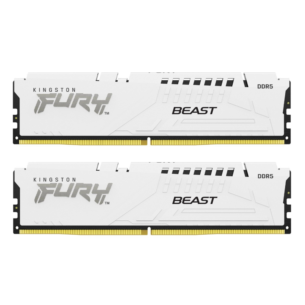 Модуль пам'яті для комп'ютера DDR5 32GB (2x16GB) 6800 MHz Beast White EXPO Kingston Fury (ex.HyperX) (KF568C34BWEK2-32) - фото 1