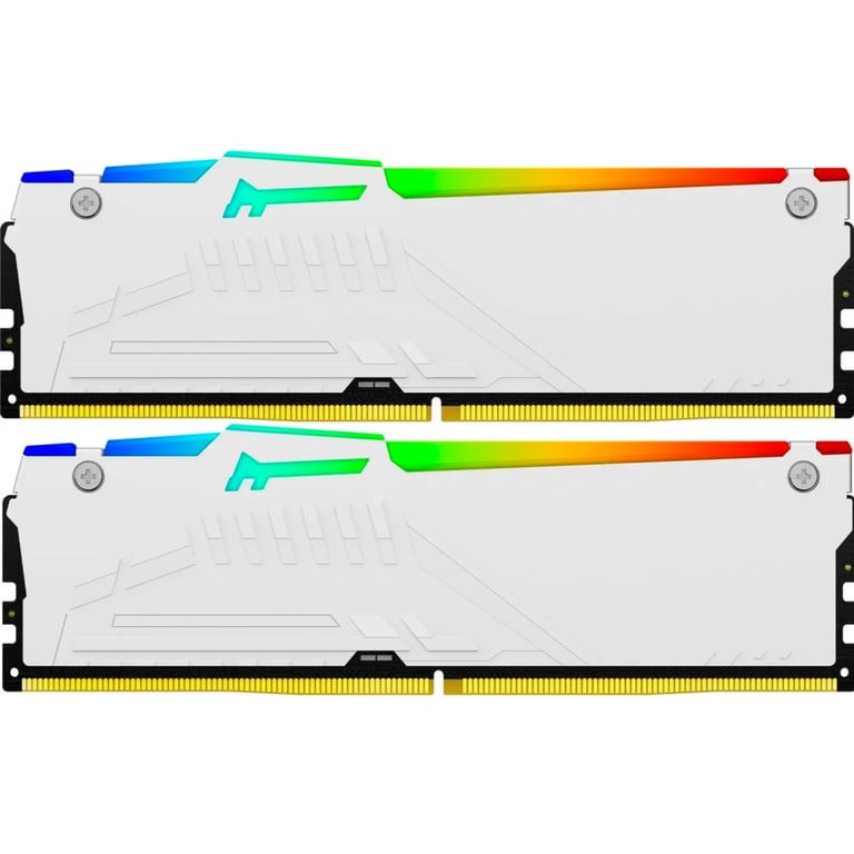 Модуль пам'яті для комп'ютера DDR5 64GB (2x32GB) 6400 MHz Beast White RGB EXPO Kingston Fury (ex.HyperX) (KF564C32BWEAK2-64) - фото 3