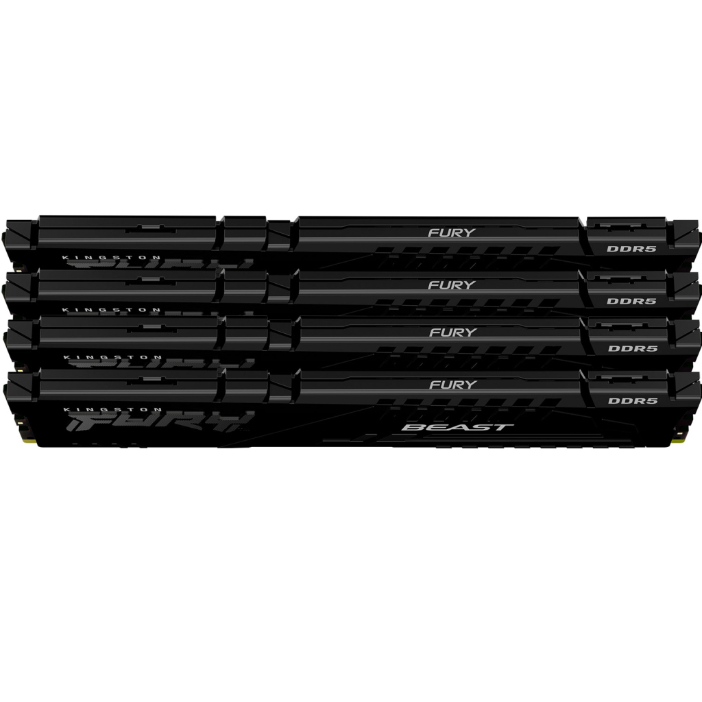 Модуль пам'яті для комп'ютера DDR5 128GB (4x32GB) 5600 MHz Beast Black XMP Kingston Fury (ex.HyperX) (KF556C40BBK4-128) - фото 3 Модуль пам'яті для комп'ютера DDR5 128GB (4x32GB) 5600 MHz Beast Black XMP Kingston Fury (ex.HyperX) (KF556C40BBK4-128) - фото 3