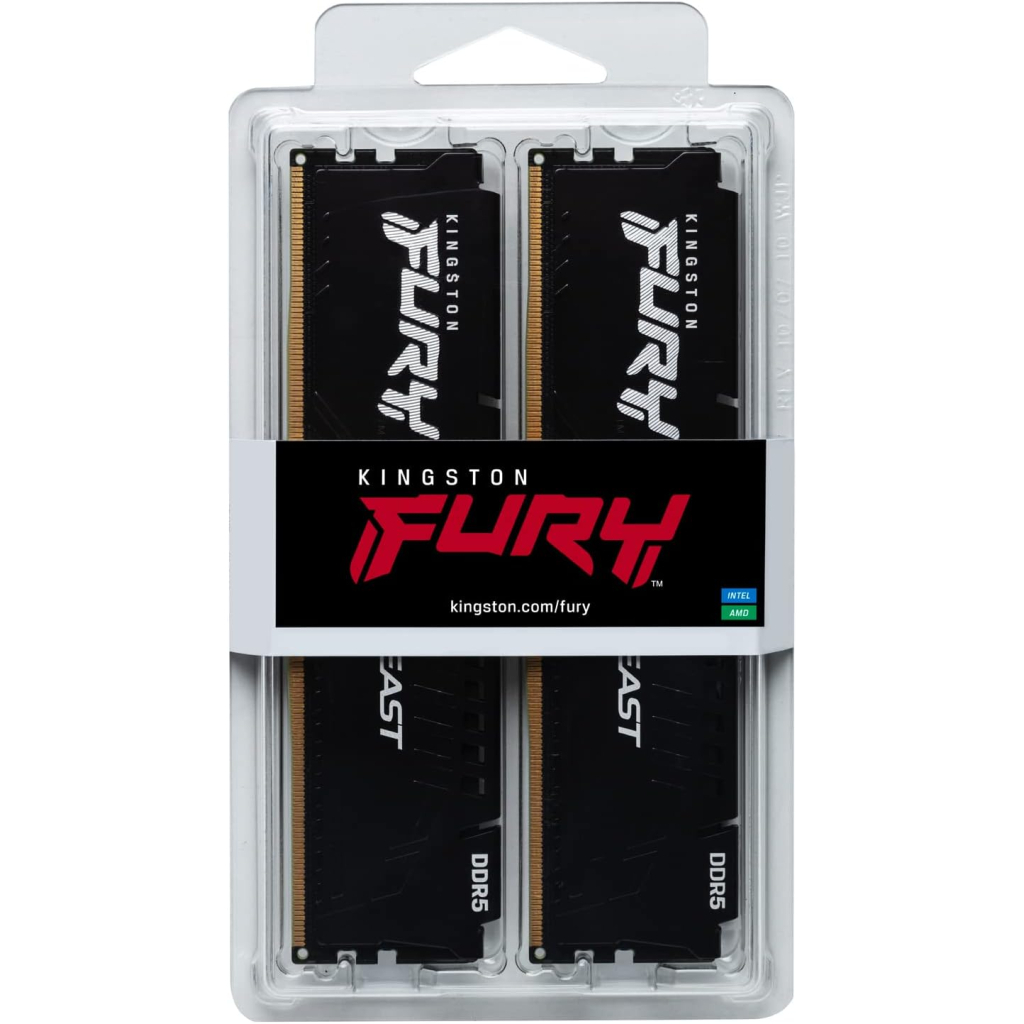 Модуль пам'яті для комп'ютера DDR5 128GB (4x32GB) 5600 MHz Beast Black XMP Kingston Fury (ex.HyperX) (KF556C40BBK4-128) - фото 5 Модуль пам'яті для комп'ютера DDR5 128GB (4x32GB) 5600 MHz Beast Black XMP Kingston Fury (ex.HyperX) (KF556C40BBK4-128) - фото 5