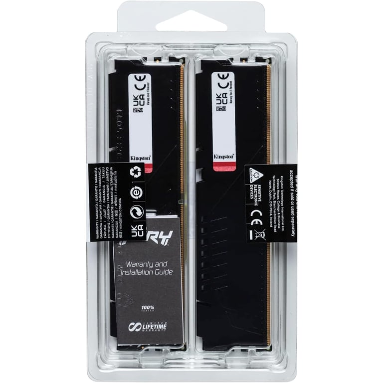 Модуль пам'яті для комп'ютера DDR5 128GB (4x32GB) 5600 MHz Beast Black XMP Kingston Fury (ex.HyperX) (KF556C40BBK4-128) - фото 6