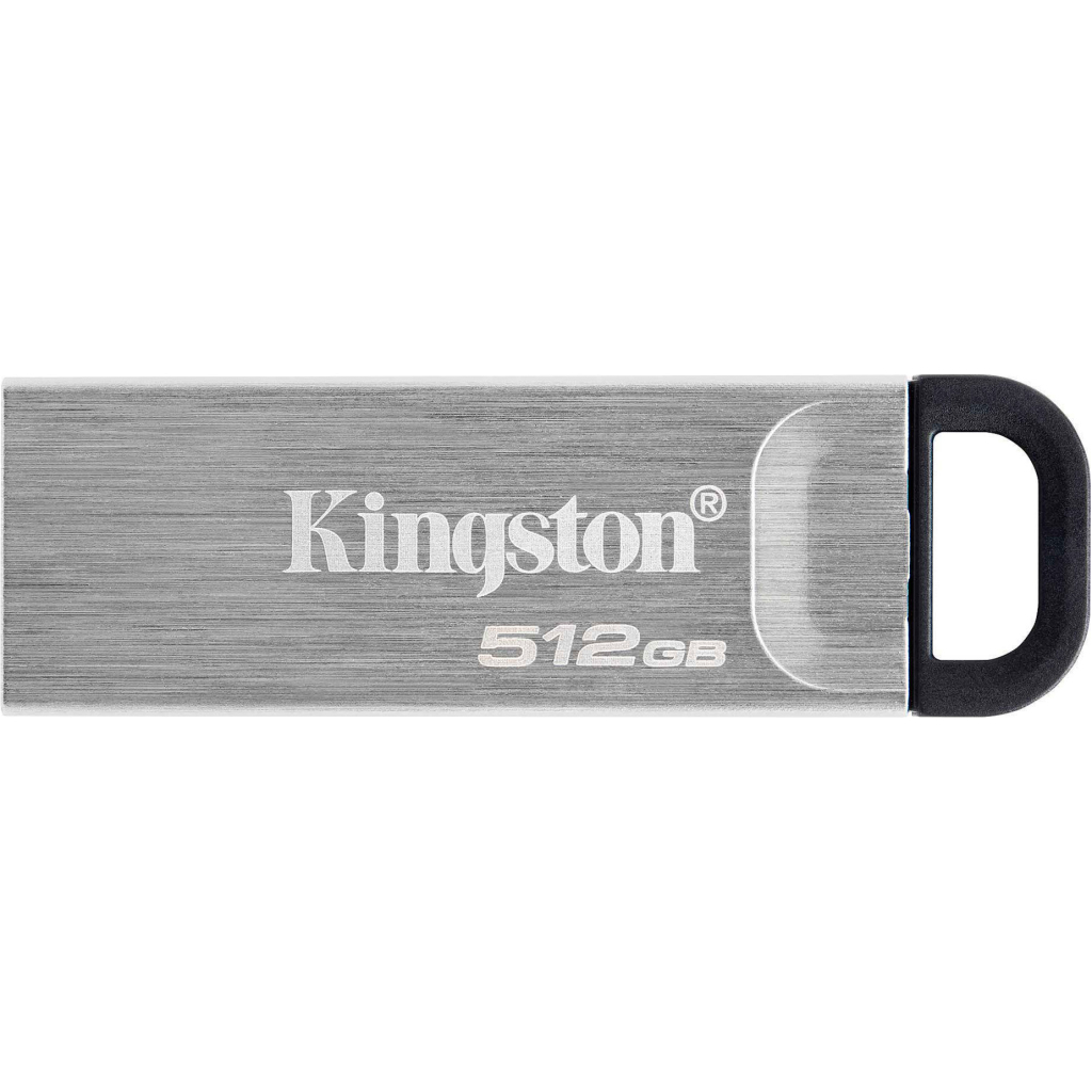 USB флеш накопичувач Kingston 512GB DataTraveler Kyson Silver/Black USB 3.2 (DTKN/512GB) - фото 2 USB флеш накопичувач Kingston 512GB DataTraveler Kyson Silver/Black USB 3.2 (DTKN/512GB) - фото 2