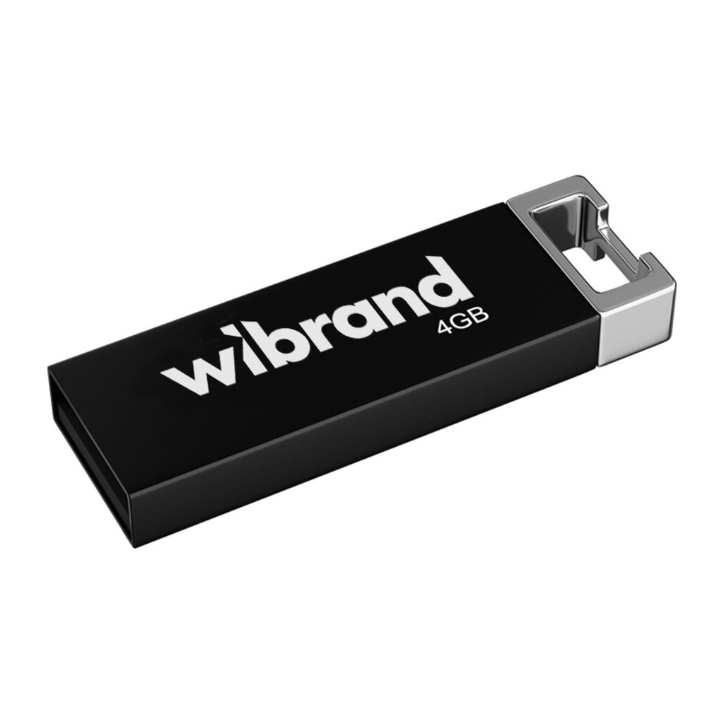 USB флеш накопичувач Wibrand 4GB Chameleon Black USB 2.0 (WI2.0/CH4U6B) - фото 1