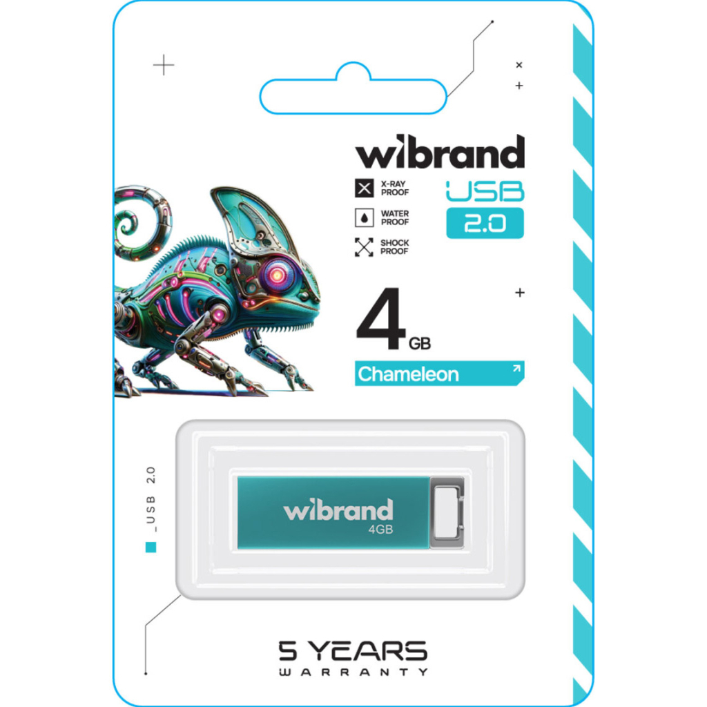 USB флеш накопичувач Wibrand 4GB Chameleon Light Blue USB 2.0 (WI2.0/CH4U6LU) - фото 2 USB флеш накопичувач Wibrand 4GB Chameleon Light Blue USB 2.0 (WI2.0/CH4U6LU) - фото 2