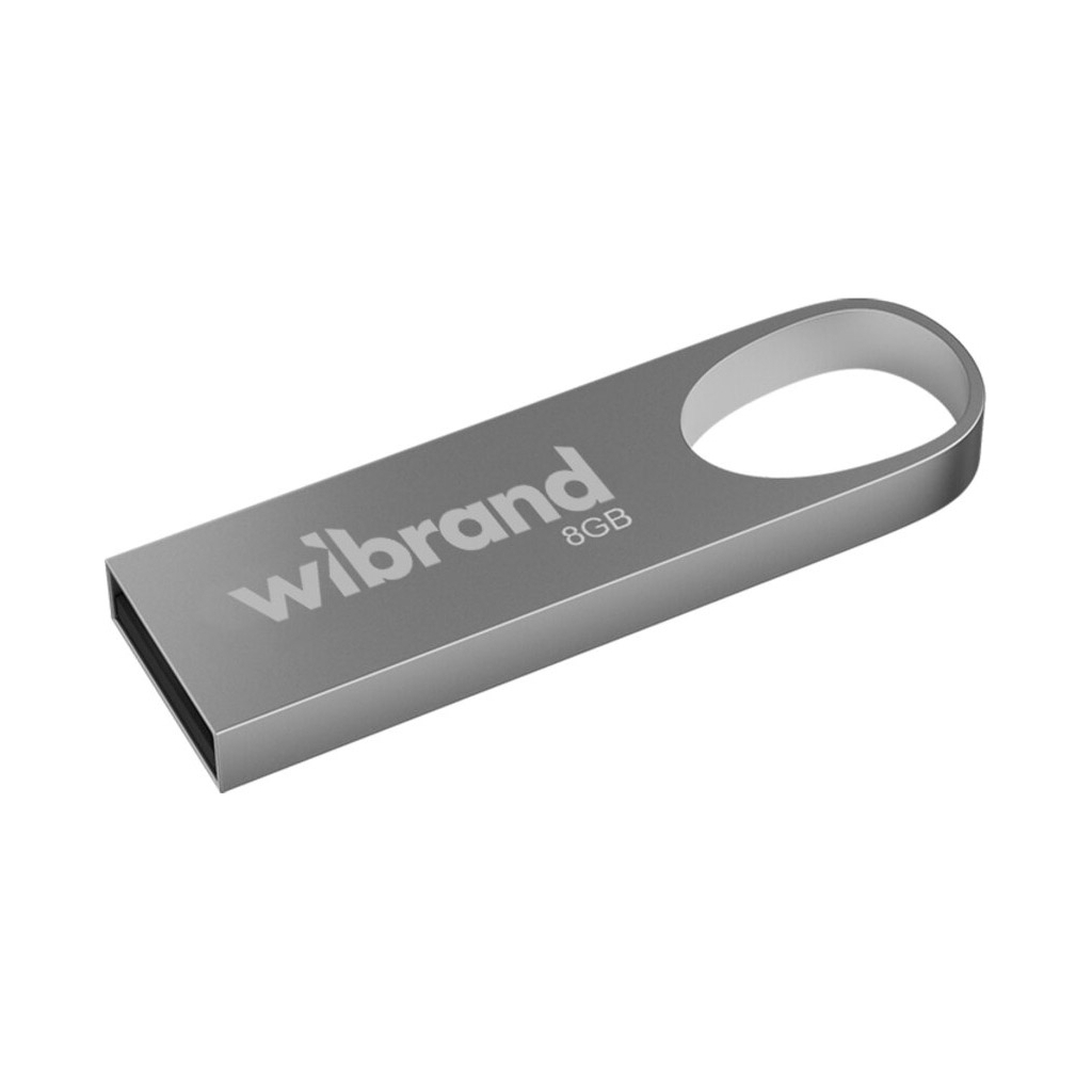 USB флеш накопичувач Wibrand 8GB Irbis Silver USB 2.0 (WI2.0/IR8U3S) - фото 1