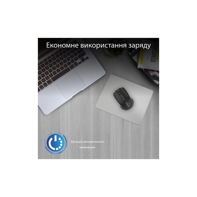 Мишка Promate Clix-8 Wireless Black (clix-8.black) - фото 4