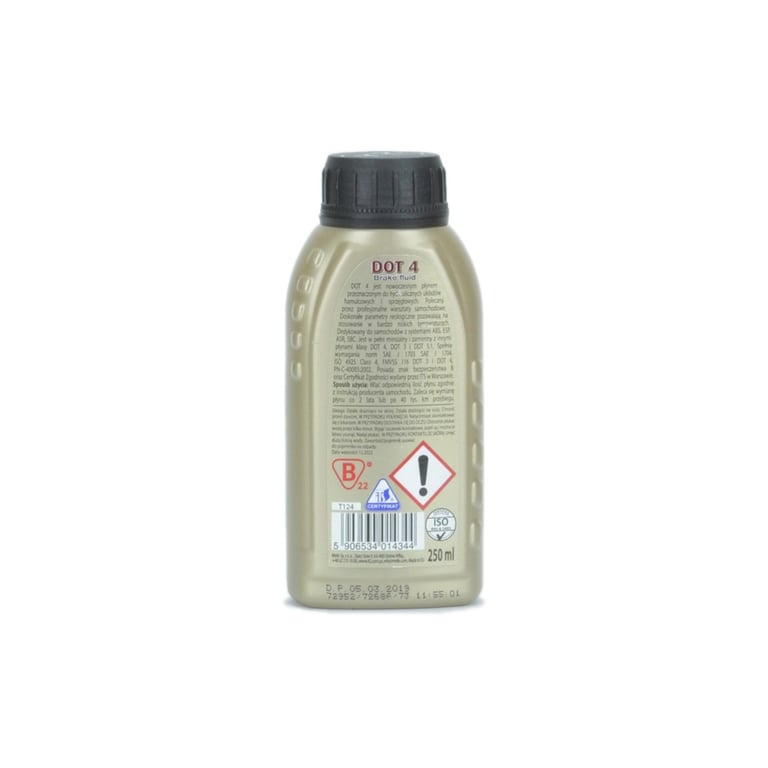 Гальмівна рідина K2 Turbo Brake Fluid DOT 4 0,25 л (T124) - фото 2