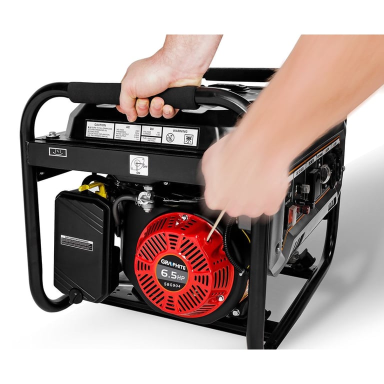 Генератор Graphite 230V (1 фаза), 2/2.2kW, ручний старт, AVR, 40кг (58G904) - фото 3