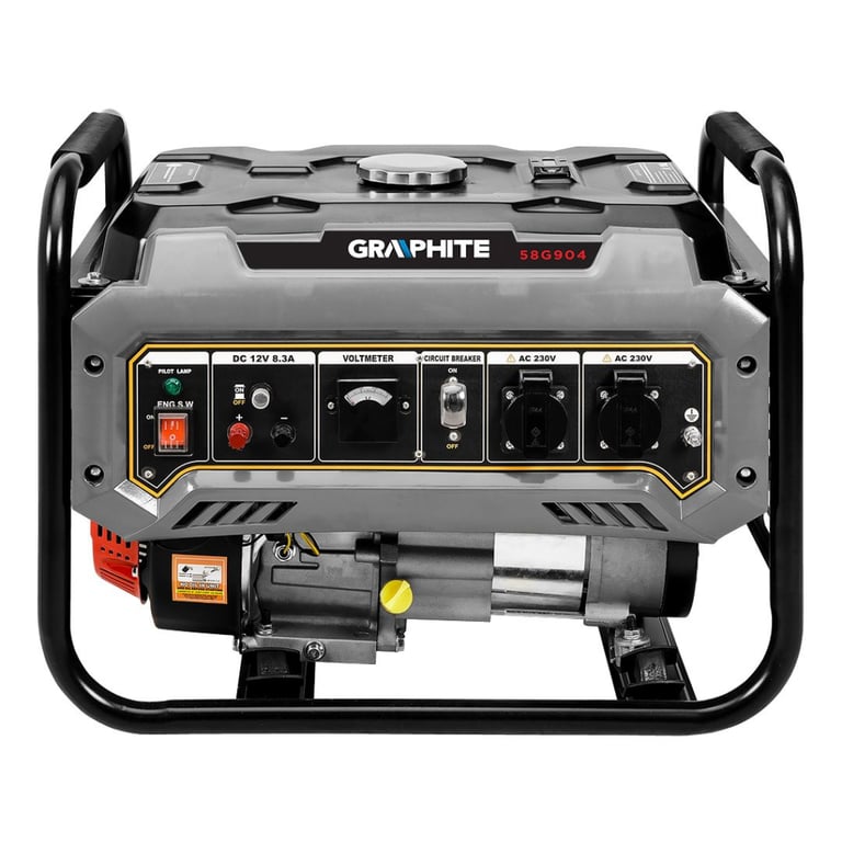 Генератор Graphite 230V (1 фаза), 2/2.2kW, ручний старт, AVR, 40кг (58G904) - фото 6