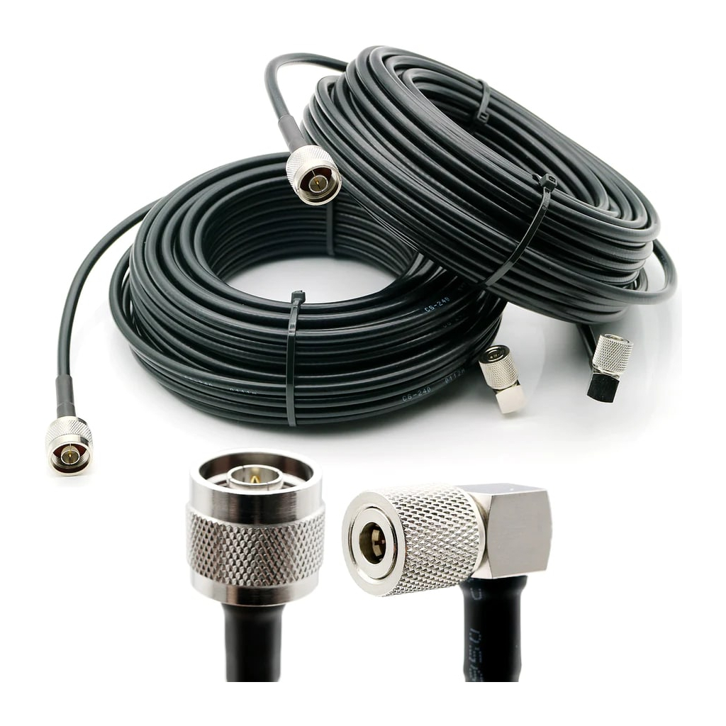 Кабель для дрона ALIENTECH CG240 для Deimox, QMA -N-type, 20 м, пара (CG240-Q-JW/N-JW-20) - фото 1