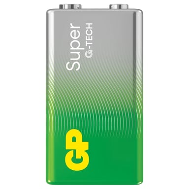 Батарейка Gp Крона Super Alcaline 6LF22 9V * 1 ПВХ плівка (1604A-5UE1 / 4891199216282) - фото 1