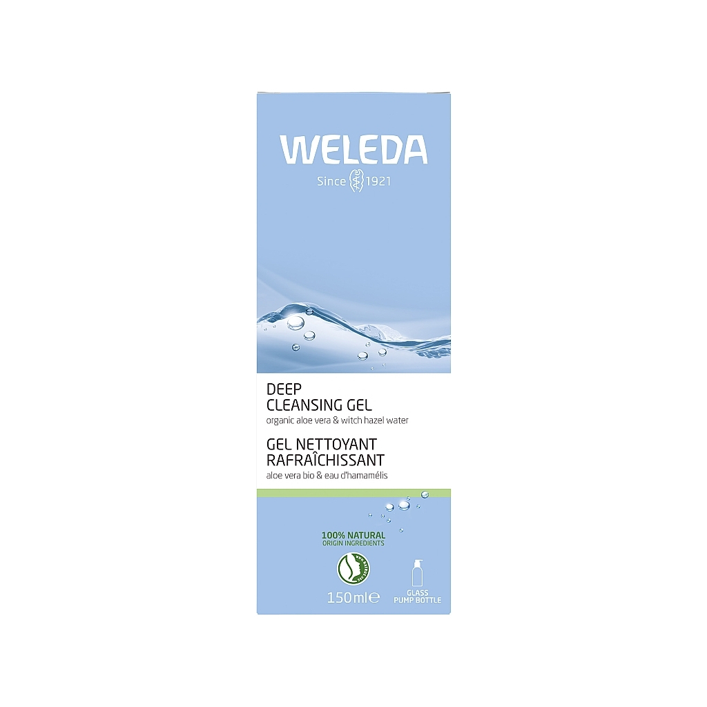 Гель для вмивання Weleda Deep Cleansing Gel Для глибокого очищення шкіри обличчя з органічним алое та гамамелісом 150 мл (4001638589611) - фото 2 Гель для вмивання Weleda Deep Cleansing Gel Для глибокого очищення шкіри обличчя з органічним алое та гамамелісом 150 мл (4001638589611) - фото 2