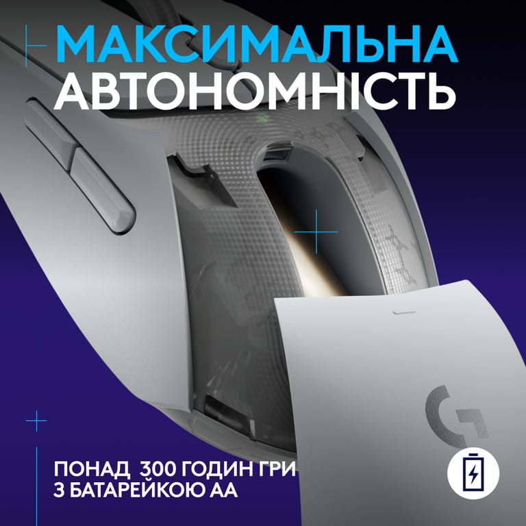 Мишка Logitech G309 Lightspeed Wireless/Bluetooth White (910-007207) - фото 6