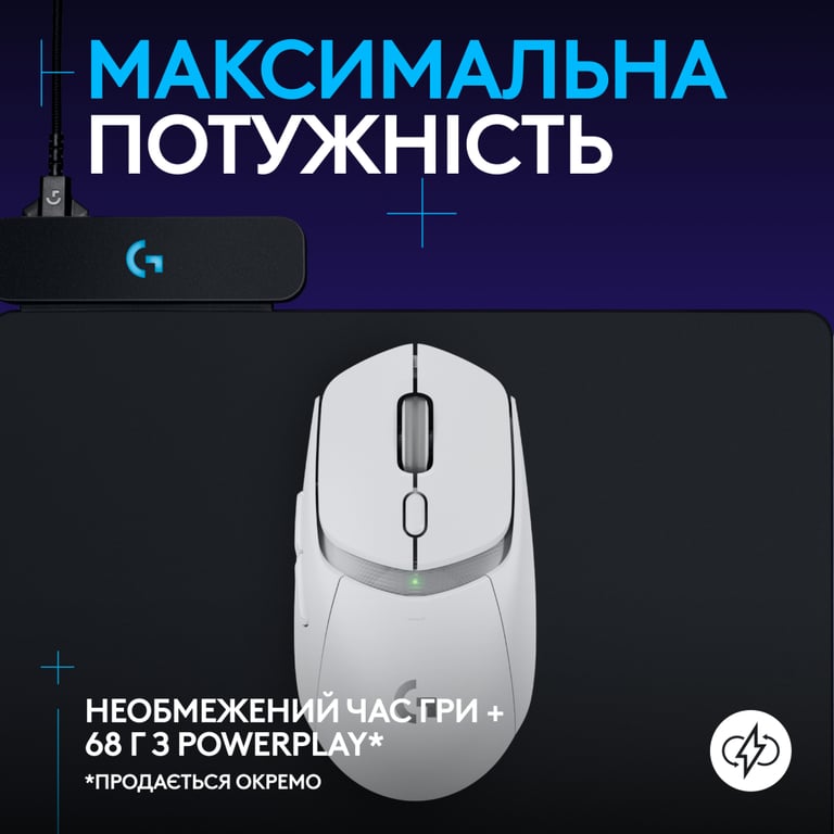 Мишка Logitech G309 Lightspeed Wireless/Bluetooth White (910-007207) - фото 7