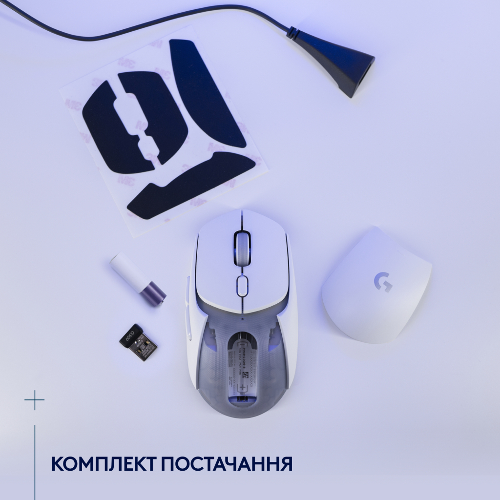 Мишка Logitech G309 Lightspeed Wireless/Bluetooth White (910-007207) - фото 9 Мишка Logitech G309 Lightspeed Wireless/Bluetooth White (910-007207) - фото 9