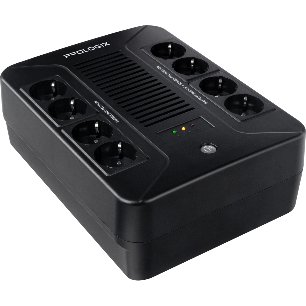 Пристрій безперебійного живлення Prologix 1000VA 600W (PLP1000VA8LED) - фото 1