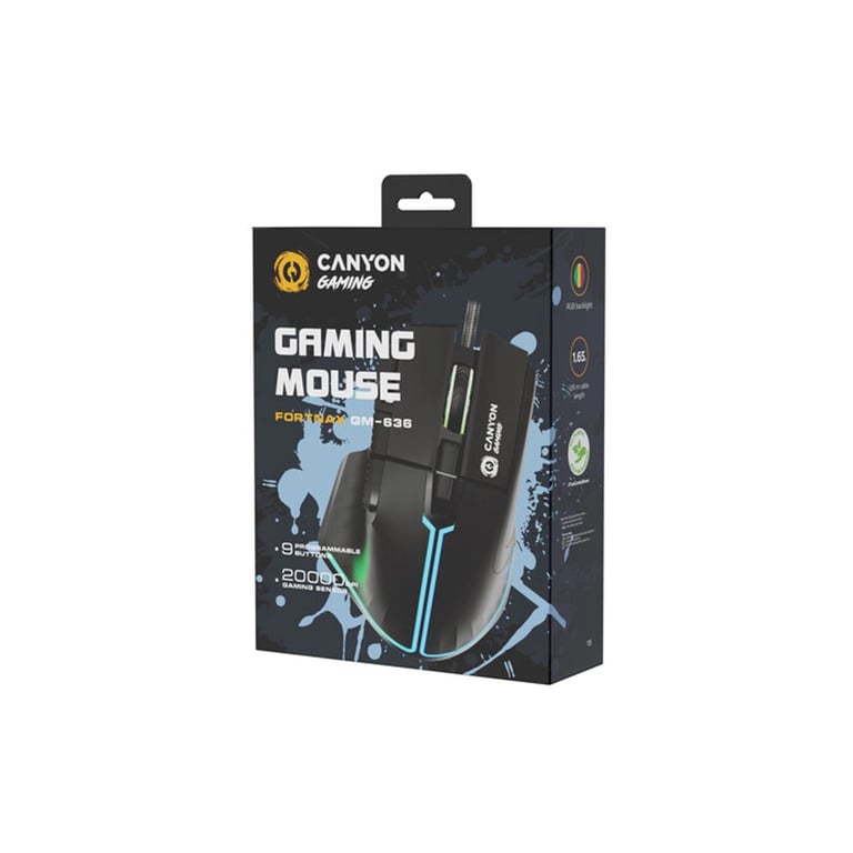 Мишка Canyon Fortnax GM-636 RGB USB Black (CND-SGM636B) - фото 6