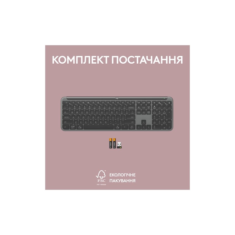 Клавіатура Logitech K950 Bluetooth/Wireless UA Graphite (920-012465) - фото 10