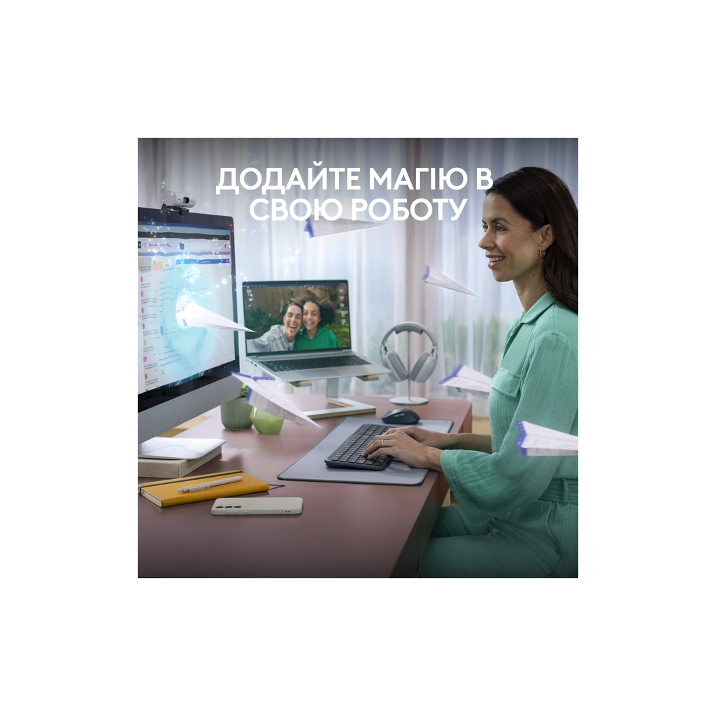 Клавіатура Logitech K950 Bluetooth/Wireless UA Graphite (920-012465) - фото 2 Клавіатура Logitech K950 Bluetooth/Wireless UA Graphite (920-012465) - фото 2