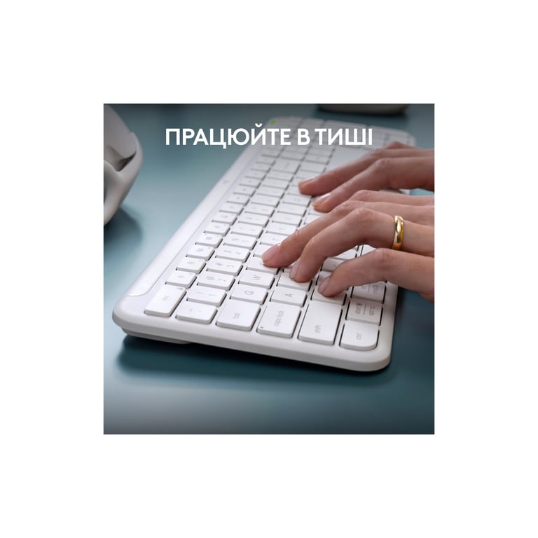 Клавіатура Logitech K950 Bluetooth/Wireless UA Off-White (920-012466) - фото 6