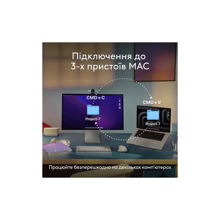 Мишка Logitech MX Anywhere 3S для MAC Wireless Pale Grey (910-006946) - фото 7