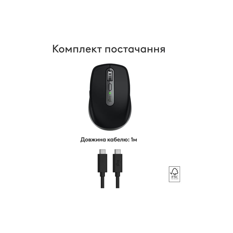 Мишка Logitech MX Anywhere 3S для MAC Wireless Space Grey (910-006947) - фото 5