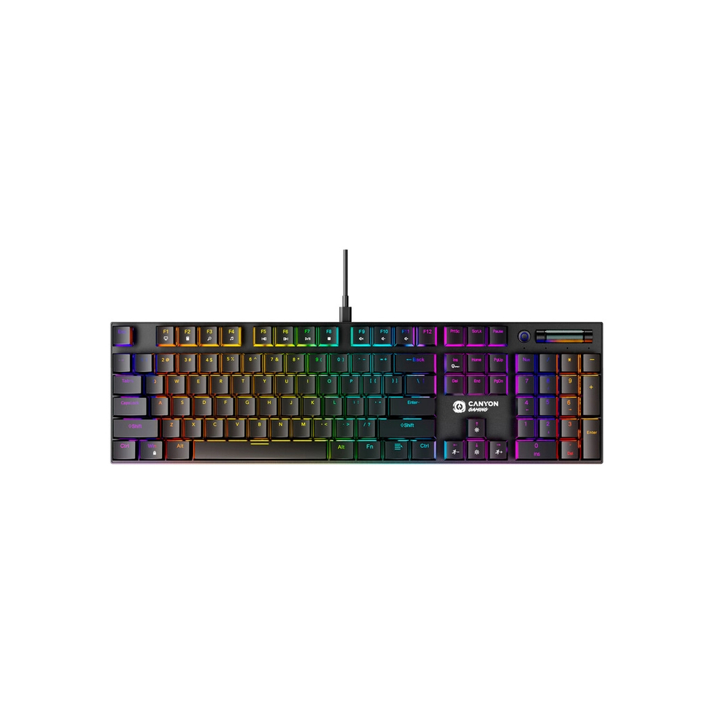 Клавіатура Canyon Cometstrike GK-55 RGB USB UA Black (CND-SKB55-US) - фото 1