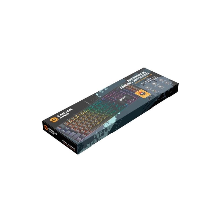 Клавіатура Canyon Cometstrike GK-55 RGB USB UA Black (CND-SKB55-US) - фото 5