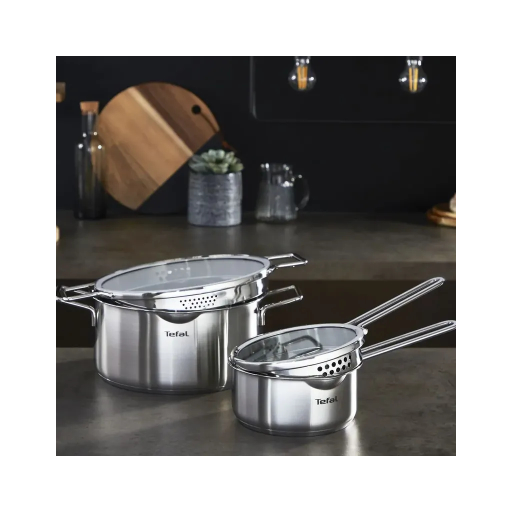 Набір посуду Tefal Nordica 10 предметів (H852SA56) - фото 4 Набір посуду Tefal Nordica 10 предметів (H852SA56) - фото 4