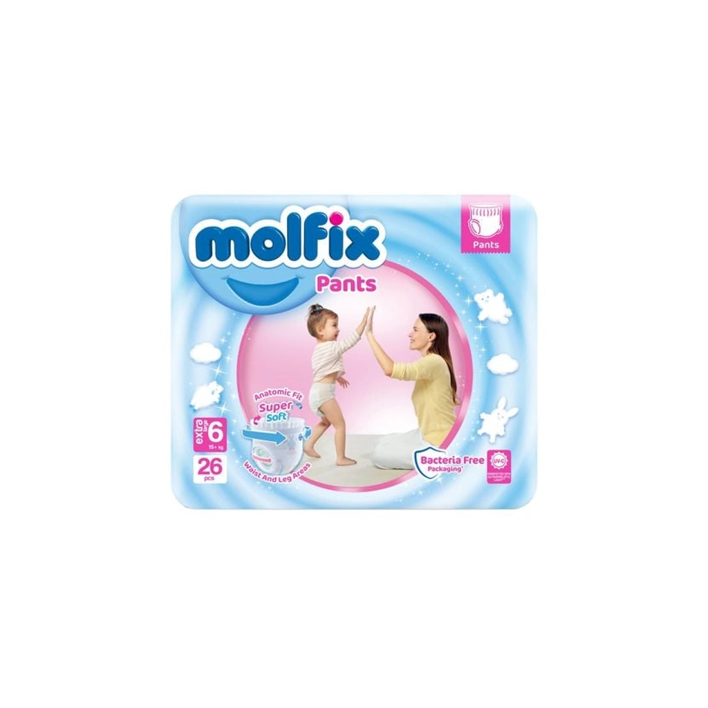 Підгузки Molfix Трусики 6 Extra Large 15+ кг 20 шт (8690536842643) Підгузки Molfix Трусики 6 Extra Large 15+ кг 20 шт (8690536842643)
