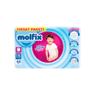 Підгузки Molfix Трусики 5 junior 12-17 кг 44 шт (8690536833276) - фото 1