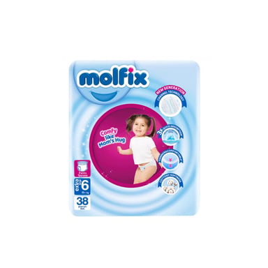 Підгузки Molfix Трусики 6 Extra Large 15+ кг 38 шт (8690536842735) - фото 1