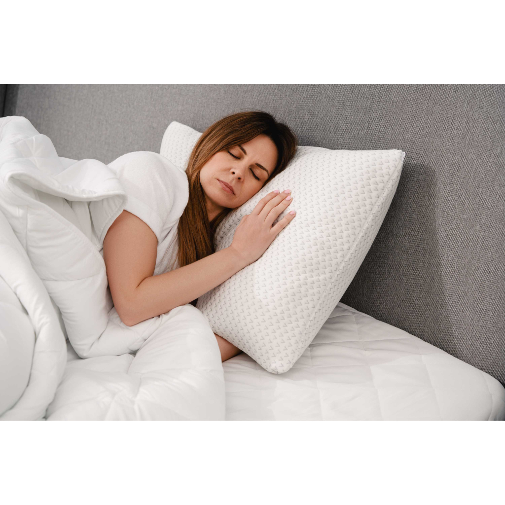 Подушка Ardesto ортопедична Sleepwell прямокутна, піна меморі 50х70см білий (ART5070SHP) - фото 2 Подушка Ardesto ортопедична Sleepwell прямокутна, піна меморі 50х70см білий (ART5070SHP) - фото 2