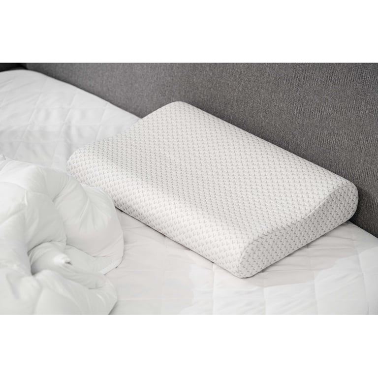 Подушка Ardesto ортопедична Sleepwell хвиля, піна меморі, 60х40х11/9см білий (ART6040COP) - фото 9