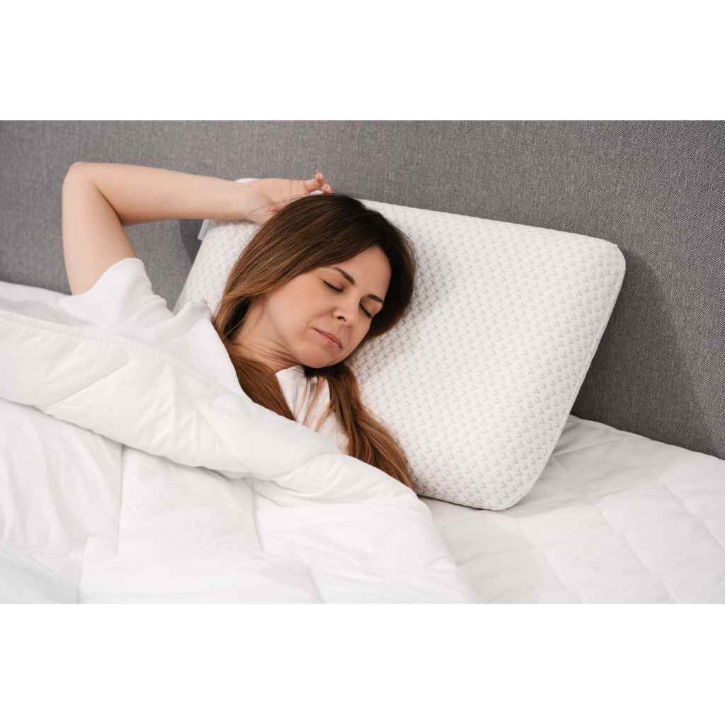 Подушка Ardesto ортопедична Sleepwell, класична прямокутна, піна меморі, 60х40х12см білий (ART6040CLP) - фото 6 Подушка Ardesto ортопедична Sleepwell, класична прямокутна, піна меморі, 60х40х12см білий (ART6040CLP) - фото 6