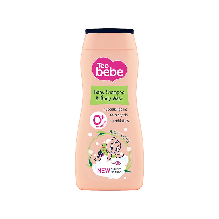 Дитячий шампунь Teo bebe Алое 2 в 1 Для волосся та тіла 200 мл (3800024045318) - фото 1