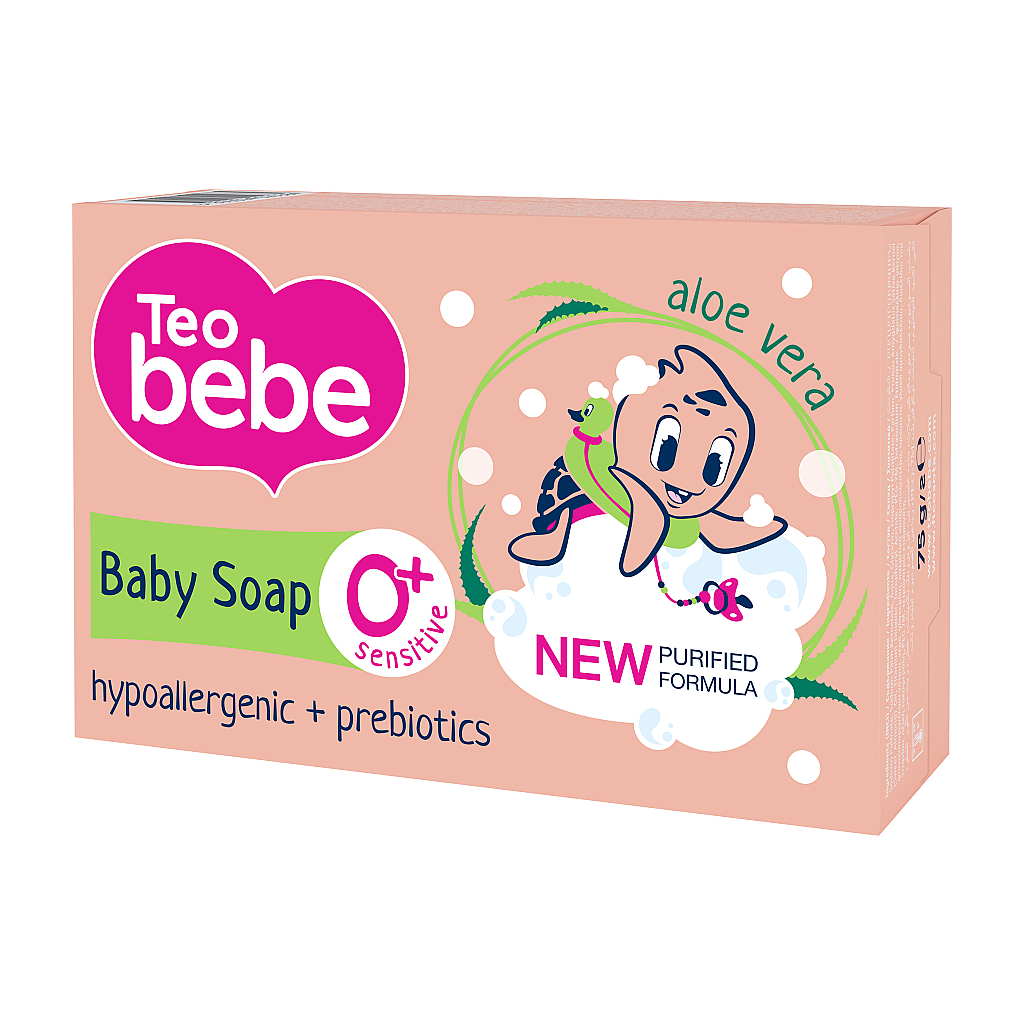 Дитяче мило Teo bebe З екстрактом Алое Вера 75 г (3800024045264) - фото 1