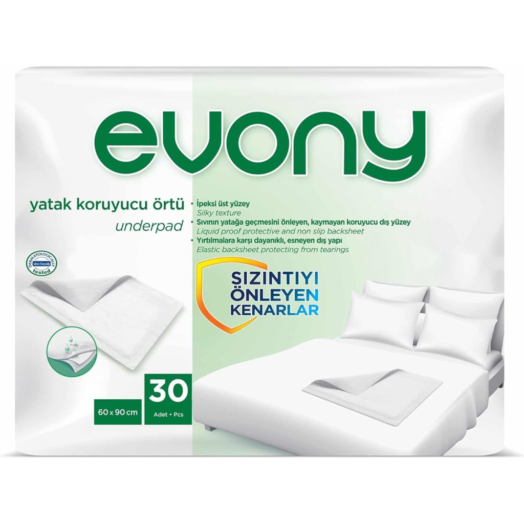 Пелюшки для малюків Evony 60 х 90 30 шт (8690536804368) Пелюшки для малюків Evony 60 х 90 30 шт (8690536804368)