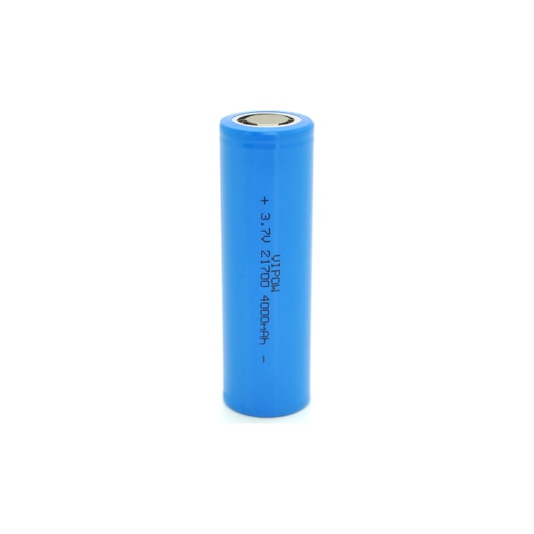 Акумулятор 21700 4000mAh, 3.7V, Blue, FlatTop Vipow (ICR21700-4000mAhFT / 31078) - фото 1