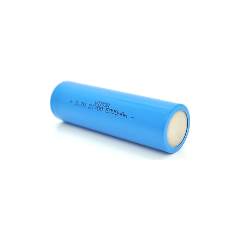 Акумулятор 21700 5000mAh, 3.7V, Blue, FlatTop Vipow (ICR21700-5000mAhFT / 31080) - фото 2