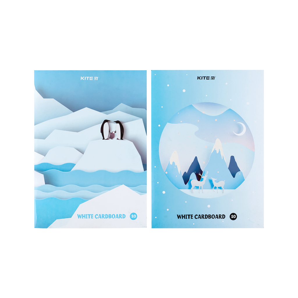 Білий картон Kite A4 10 аркушів (K24-1254) - фото 1 Білий картон Kite A4 10 аркушів (K24-1254) - фото 1
