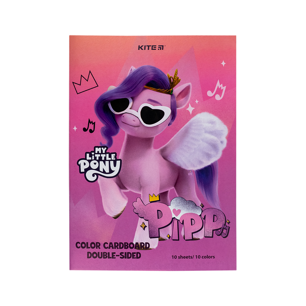 Кольоровий картон Kite А4 двосторонній My Little Pony 10 аркушів (LP24-255) - фото 1 Кольоровий картон Kite А4 двосторонній My Little Pony 10 аркушів (LP24-255) - фото 1