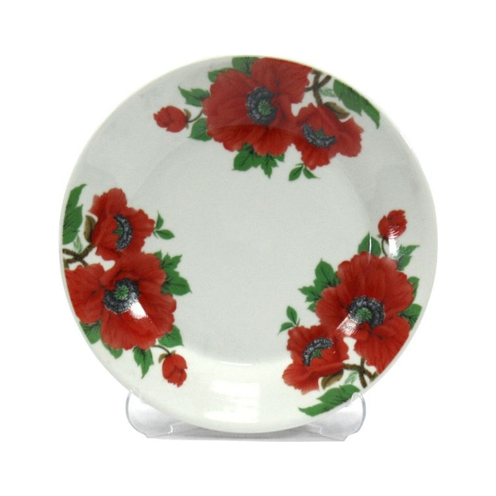 Тарілка Interos 8866/3110 7 мілка 18 см Маки 63302 (ИТ-8866/3110) Тарілка Interos 8866/3110 7 мілка 18 см Маки 63302 (ИТ-8866/3110)