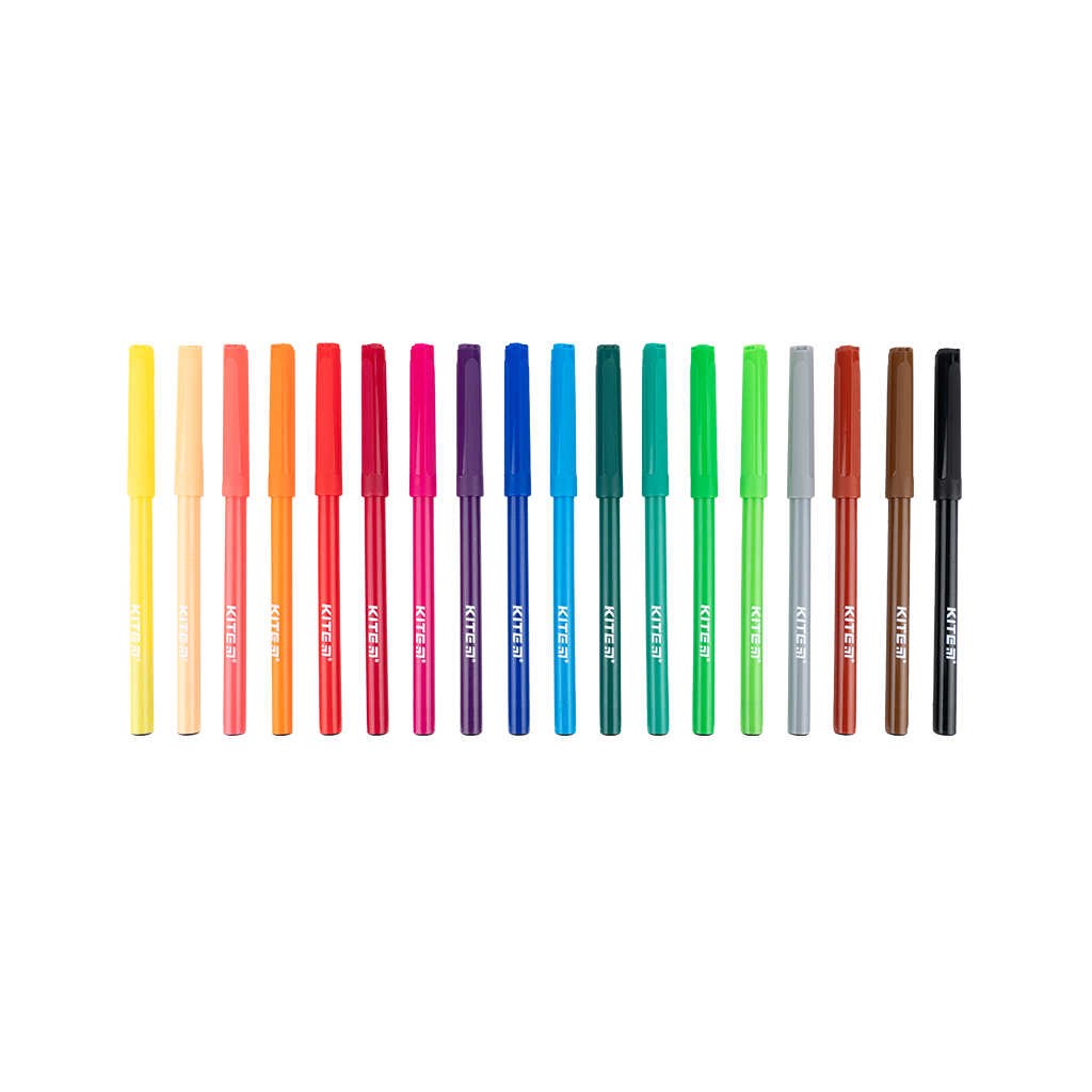 Фломастери Kite Classic 18 кольорів (K-448) - фото 2 Фломастери Kite Classic 18 кольорів (K-448) - фото 2