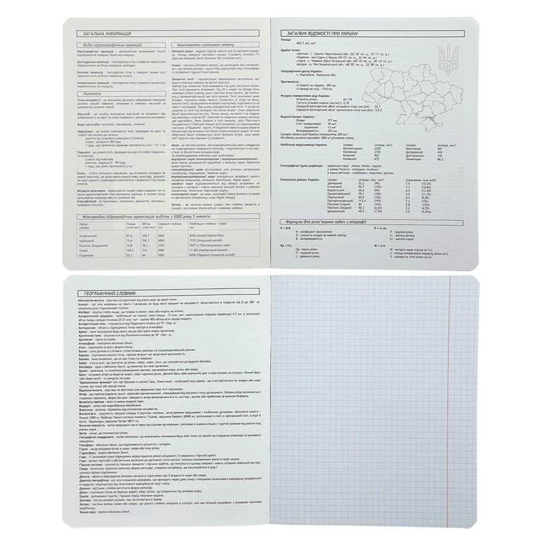 Зошит ZiBi предметний BLACK 48 аркушів клітинка, географія (ZB.1700-06) - фото 2