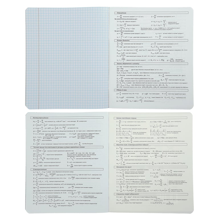 Зошит ZiBi предметний PASTEL 48 аркушів клітинка, фізика (ZB.1701-26) - фото 3