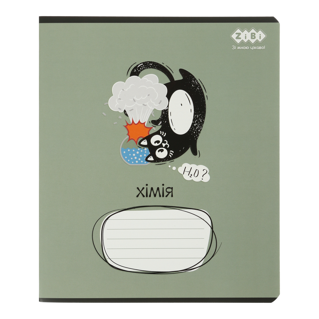 Зошит ZiBi предметний CRAZY CAT 48 аркушів клітинка, хімія (ZB.1703-04) - фото 1