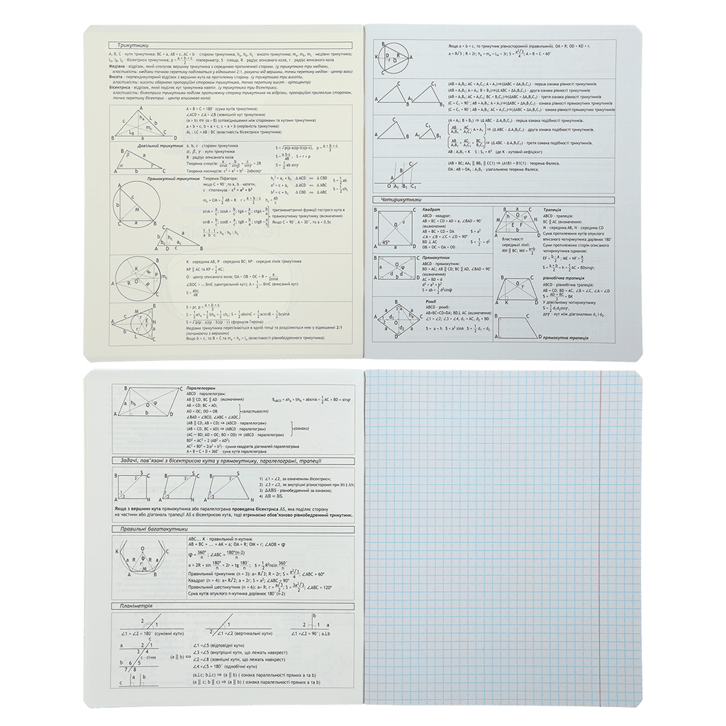 Зошит ZiBi предметний CRAZY CAT 48 аркушів клітинка, геометрія (ZB.1703-22) - фото 2 Зошит ZiBi предметний CRAZY CAT 48 аркушів клітинка, геометрія (ZB.1703-22) - фото 2