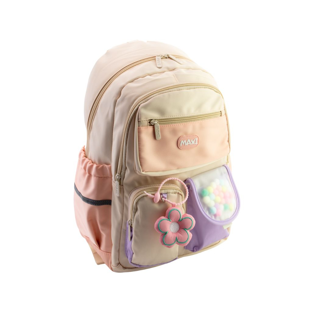 Рюкзак шкільний Maxi 18" Пісочний (90187-milk white) - фото 1 Рюкзак шкільний Maxi 18" Пісочний (90187-milk white) - фото 1