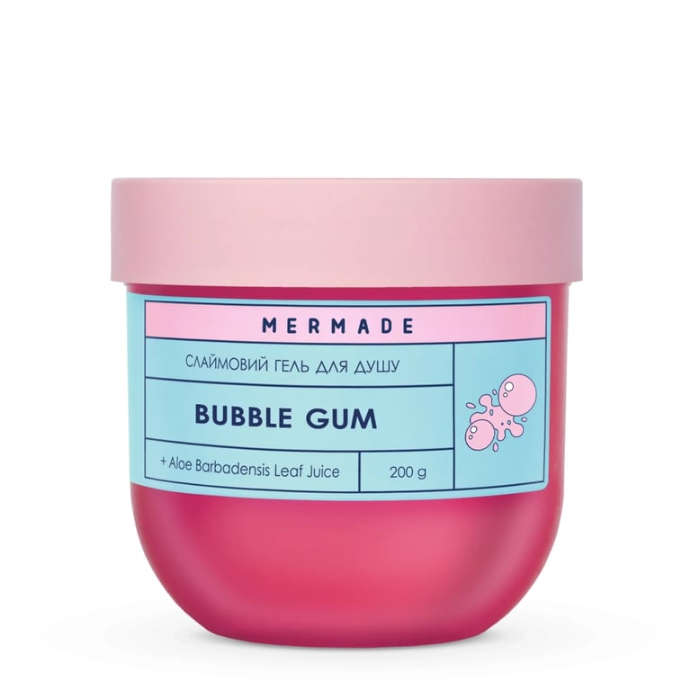 Гель для душу Mermade Bubble Gum Слаймовий 200 г (4823122900746) - фото 1